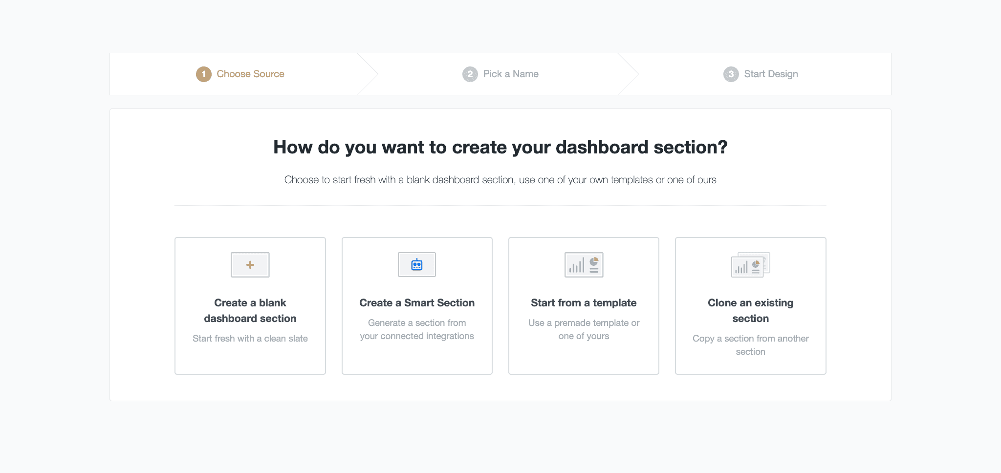 Screenshot of how to create a new dashboard in AgencyAnalytics Screenshot of how to create a new dashboard in AgencyAnalytics