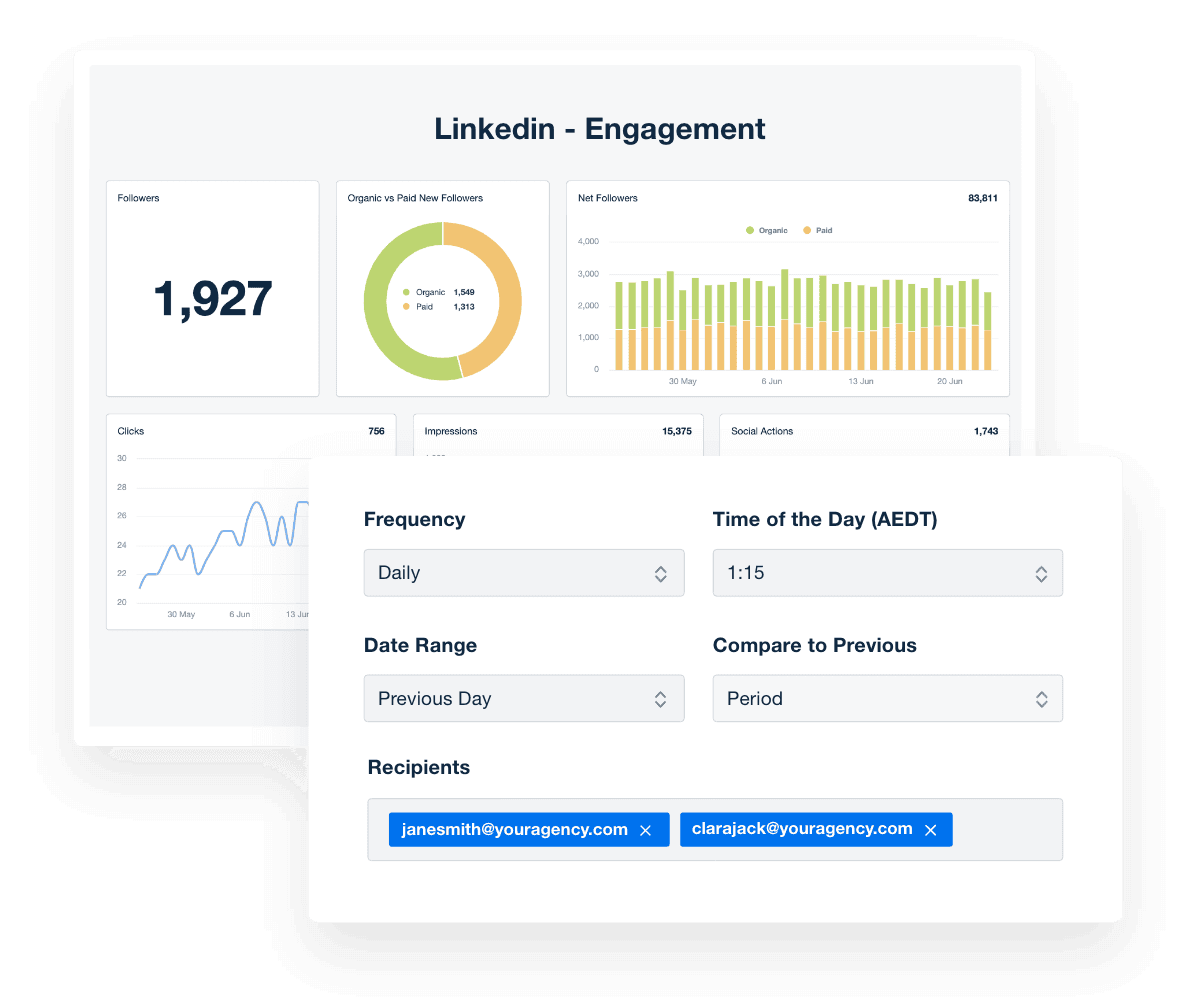 LinkedIn automated client reporting