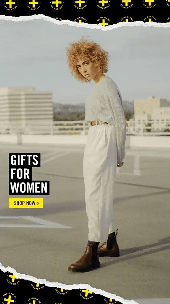 Snapchat ad for womens clothing