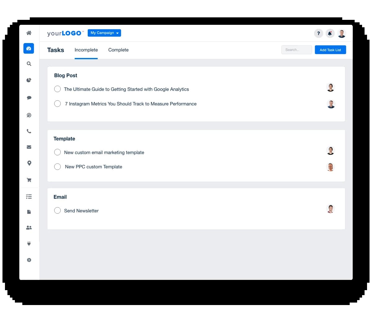 assigning tasks in agencyanalytics assigning tasks in agencyanalytics