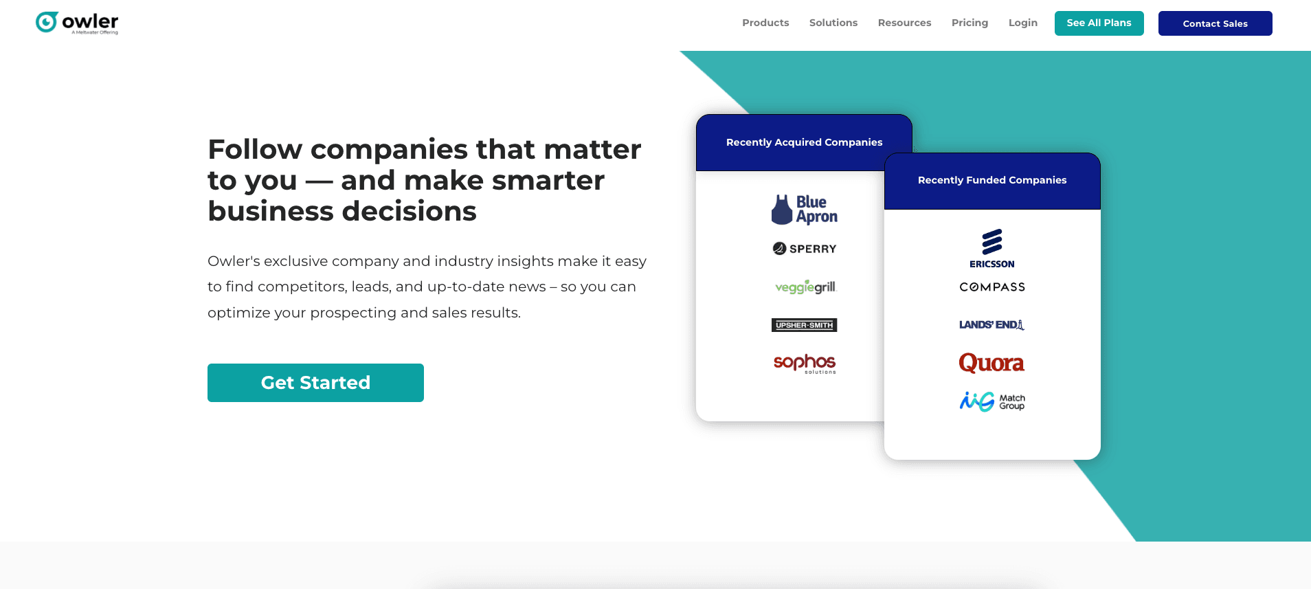 Owler website Owler website