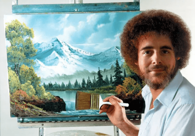 an example from the Bob Ross (played by Chad Cameron) Adobe Photoshop Sketch Nostalgia Marketing Campaign an example from the Bob Ross (played by Chad Cameron) Adobe Photoshop Sketch Nostalgia Marketing Campaign