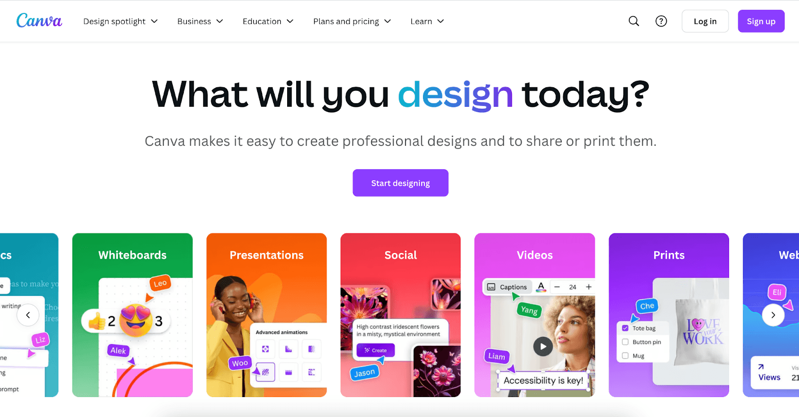 Canva Homepage Canva Homepage