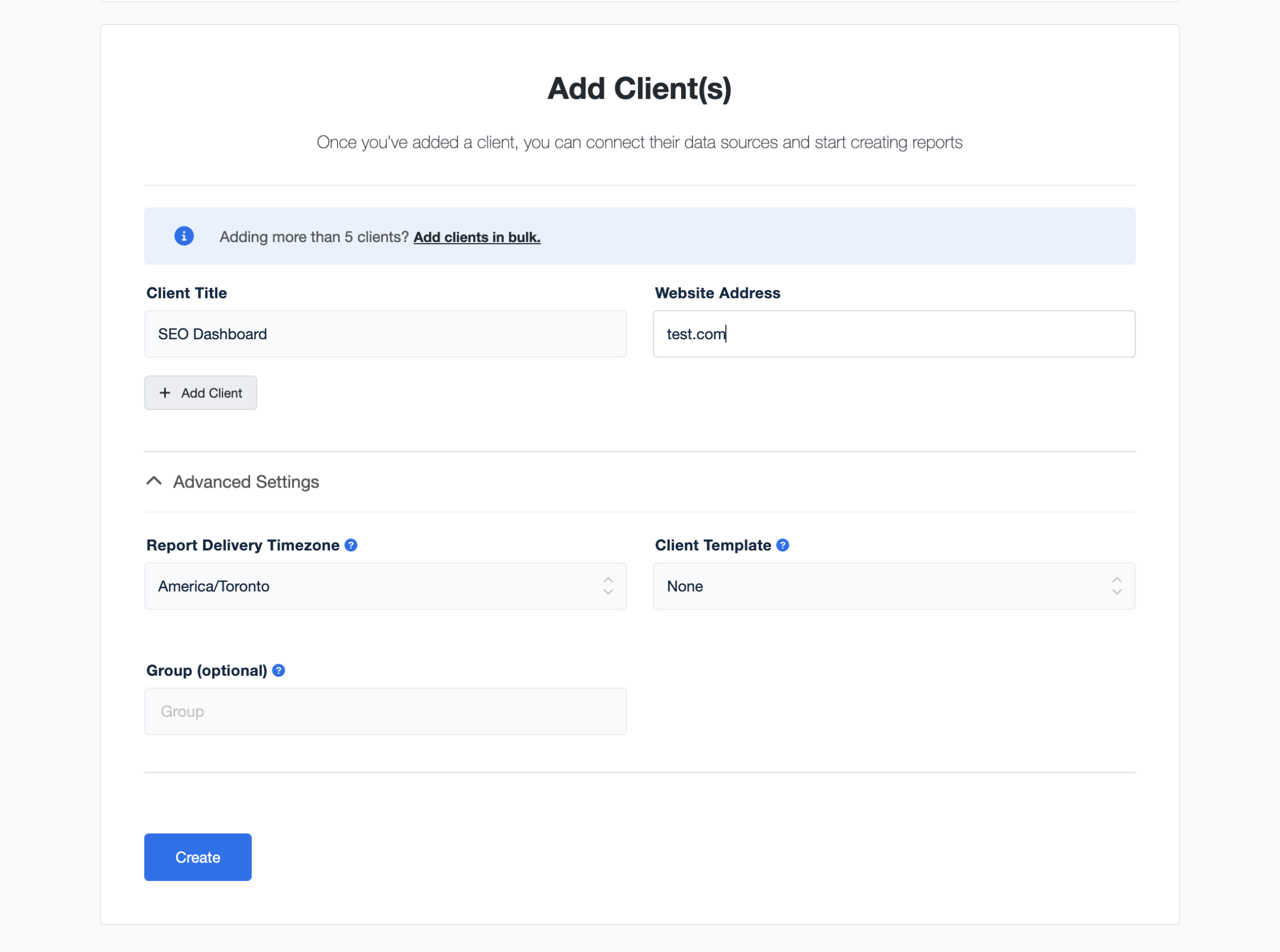 Create an SEO Campaign for Clients Create an SEO Campaign for Clients