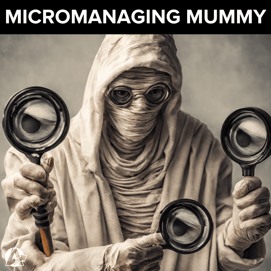 Micromanaging Mummy Halloween Costume Micromanaging Mummy Halloween Costume