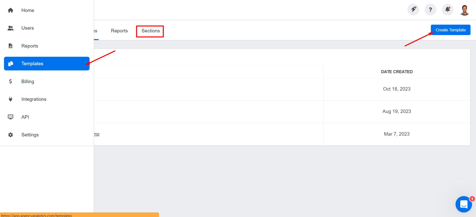 AgencyAnalytics Create Dashboard Sections AgencyAnalytics Create Dashboard Sections
