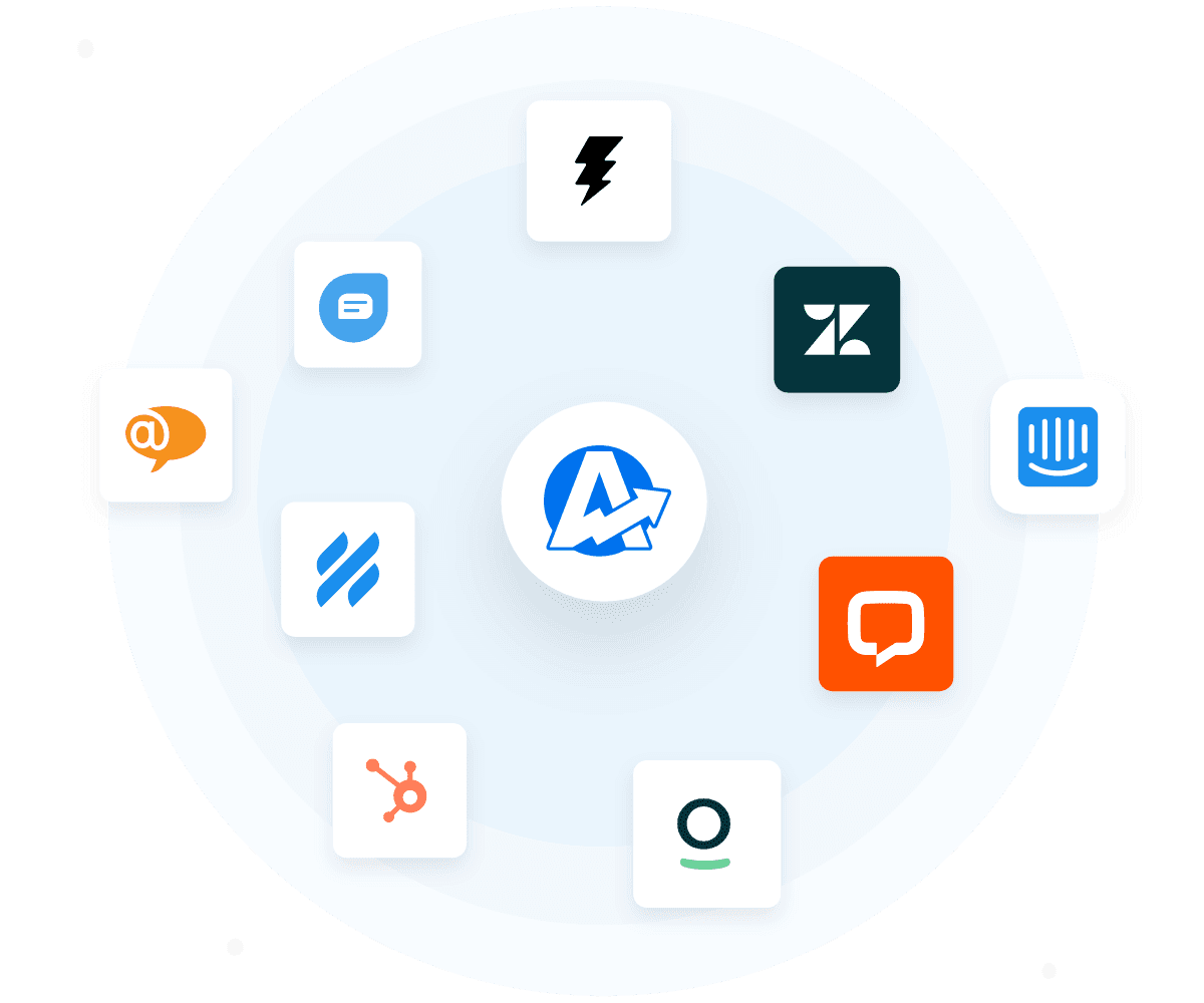 Eine Sammlung von Kundenkommunikationstools für Agenturen, die sich in AgencyAnalytics integrieren