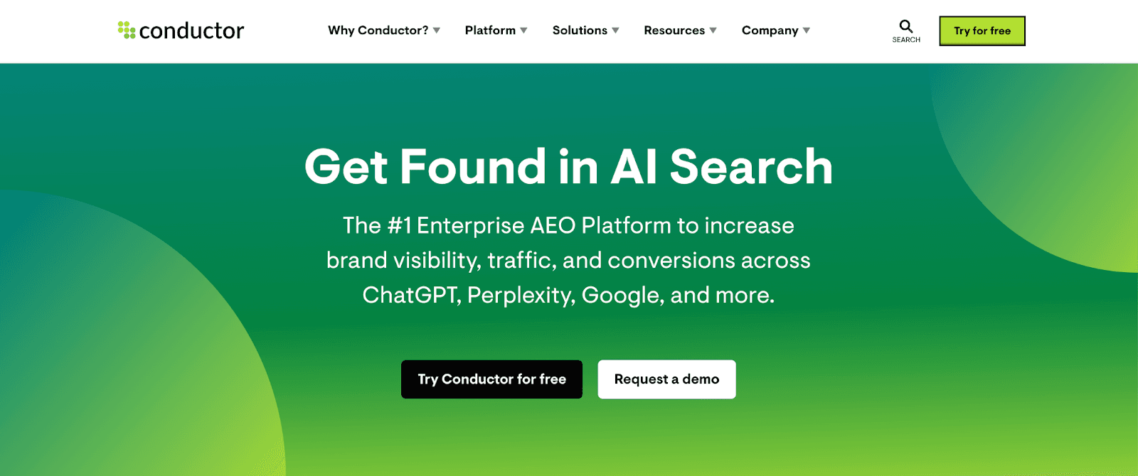 conductor SEO homepage conductor SEO homepage