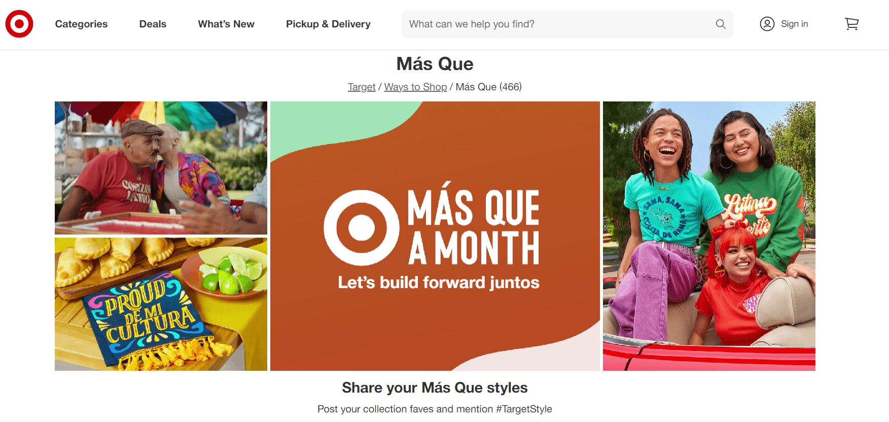 Target - Mas Que A Month campaign