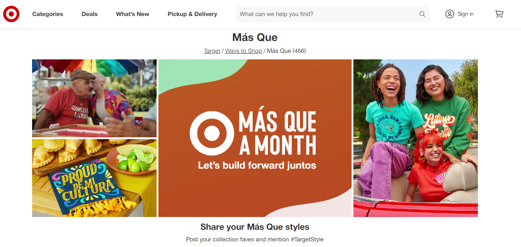 Target - Mas Que A Month campaign