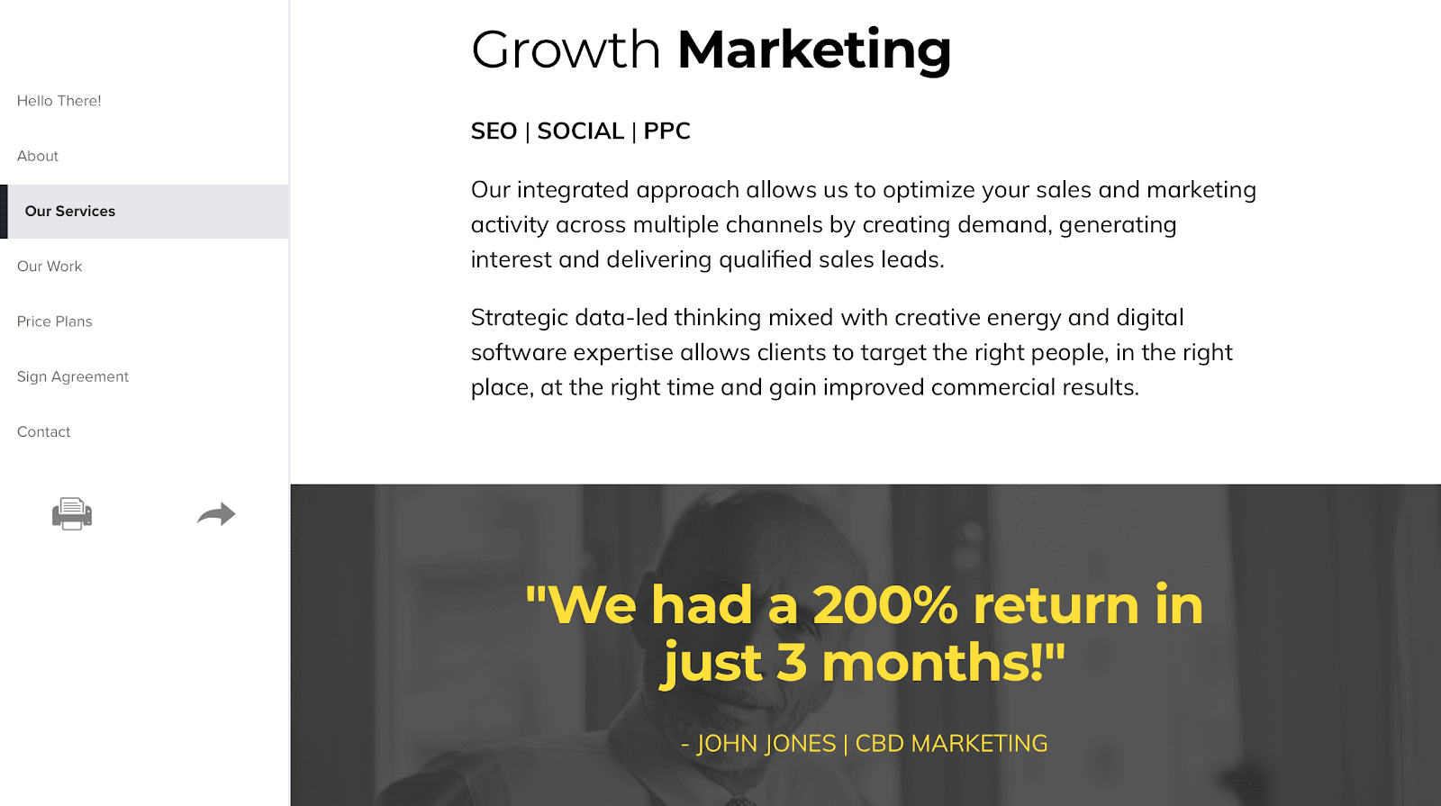 Growth Marketing Proposal Example