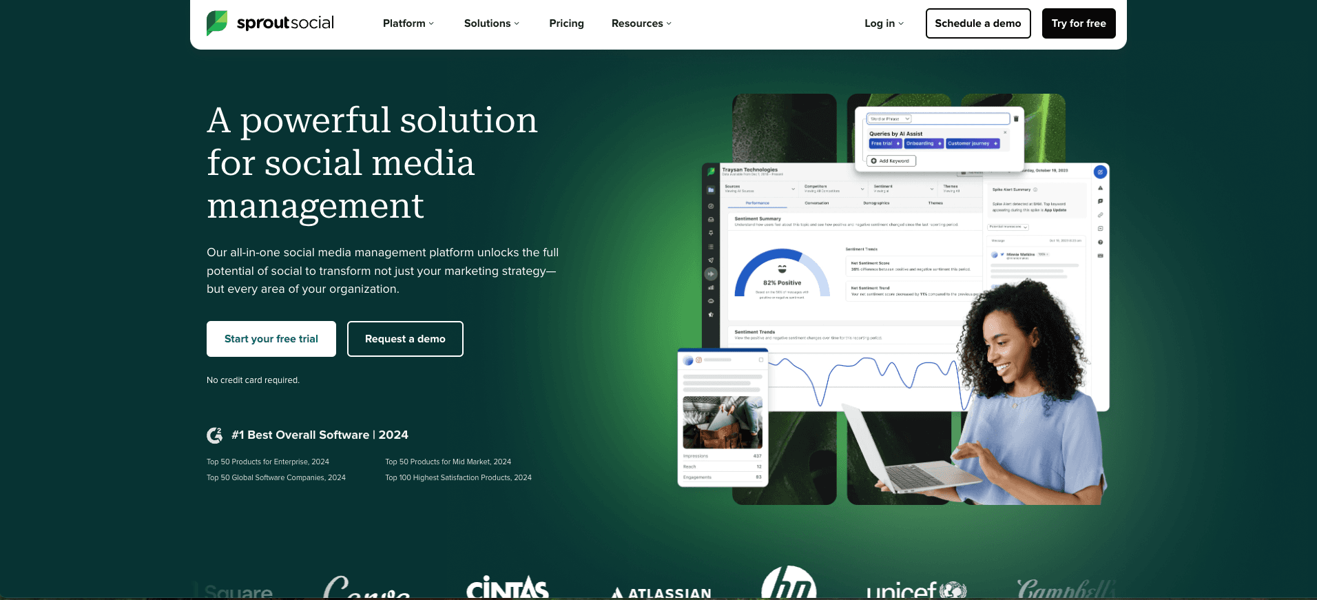 SproutSocial website SproutSocial website