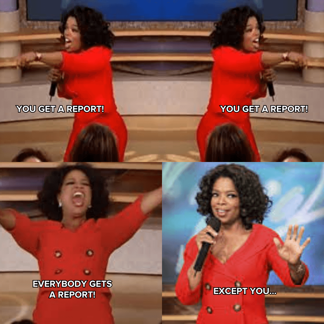 Oprah Marketing Agency Reporting MEME