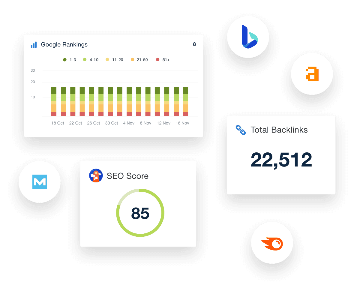 Collection of AgencyAnalytics SEO tools