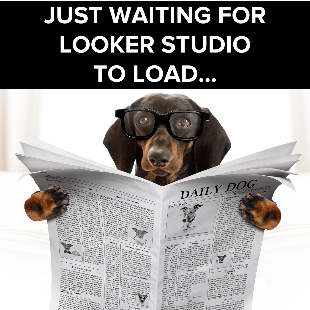 Google Looker Studio Load Times MEME