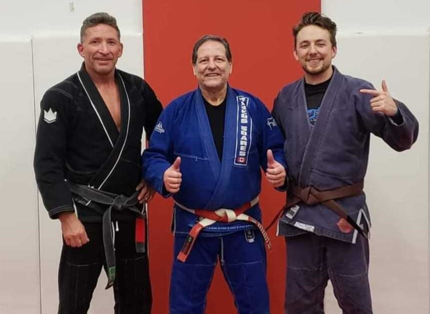 From left: Todd Beavis, jiu-jitsu Grandmaster Marcus Soares, and Keenan Beavis. (Courtesy: Longhouse Branding & Marketing) From left: Todd Beavis, jiu-jitsu Grandmaster Marcus Soares, and Keenan Beavis. (Courtesy: Longhouse Branding & Marketing)