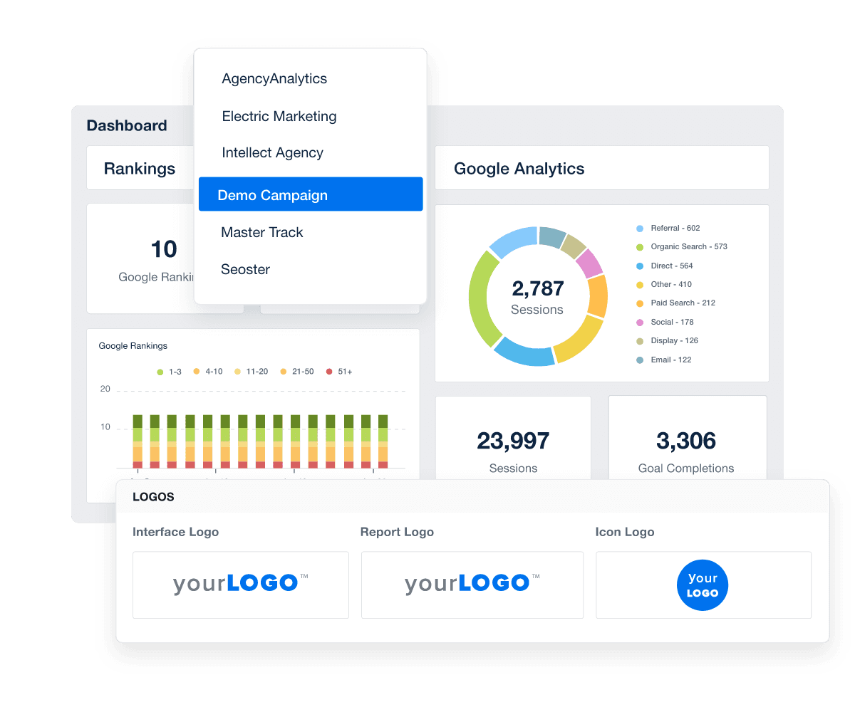 Give clients a personalized experience with white label client reporting tools built for marketing agencies Give clients a personalized experience with white label client reporting tools built for marketing agencies