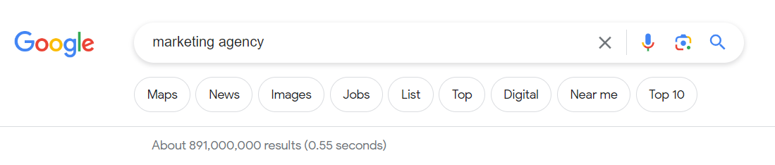 Google SERP Screenshot Marketing Agency Google SERP Screenshot Marketing Agency