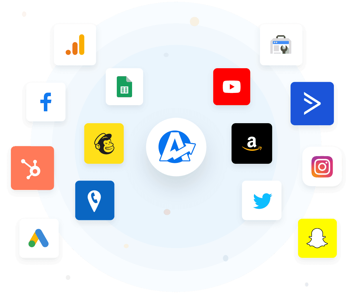 All your client's marketing data in one place with over 80 marketing platform integrations. All your client's marketing data in one place with over 80 marketing platform integrations.