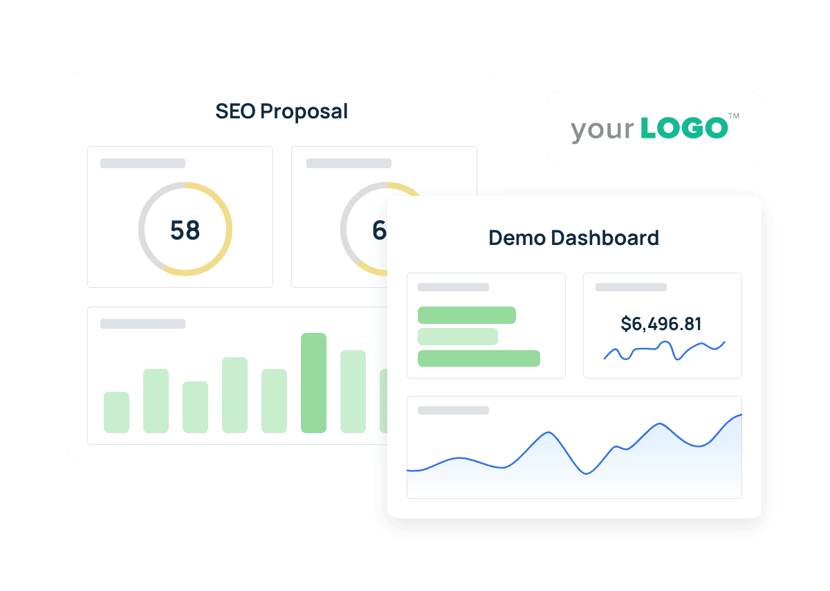 Ein Beispiel für ein White-Label-Sales-Dashboard einer Marketingagentur