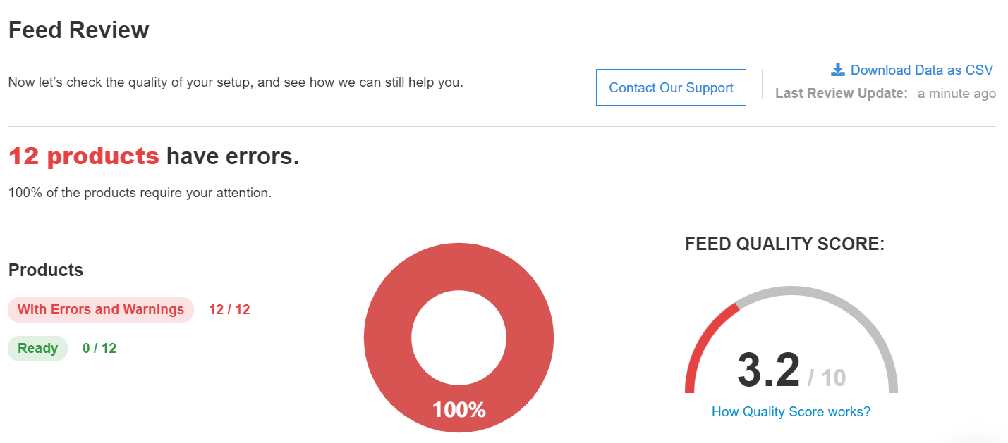 bad quality score-feed-review