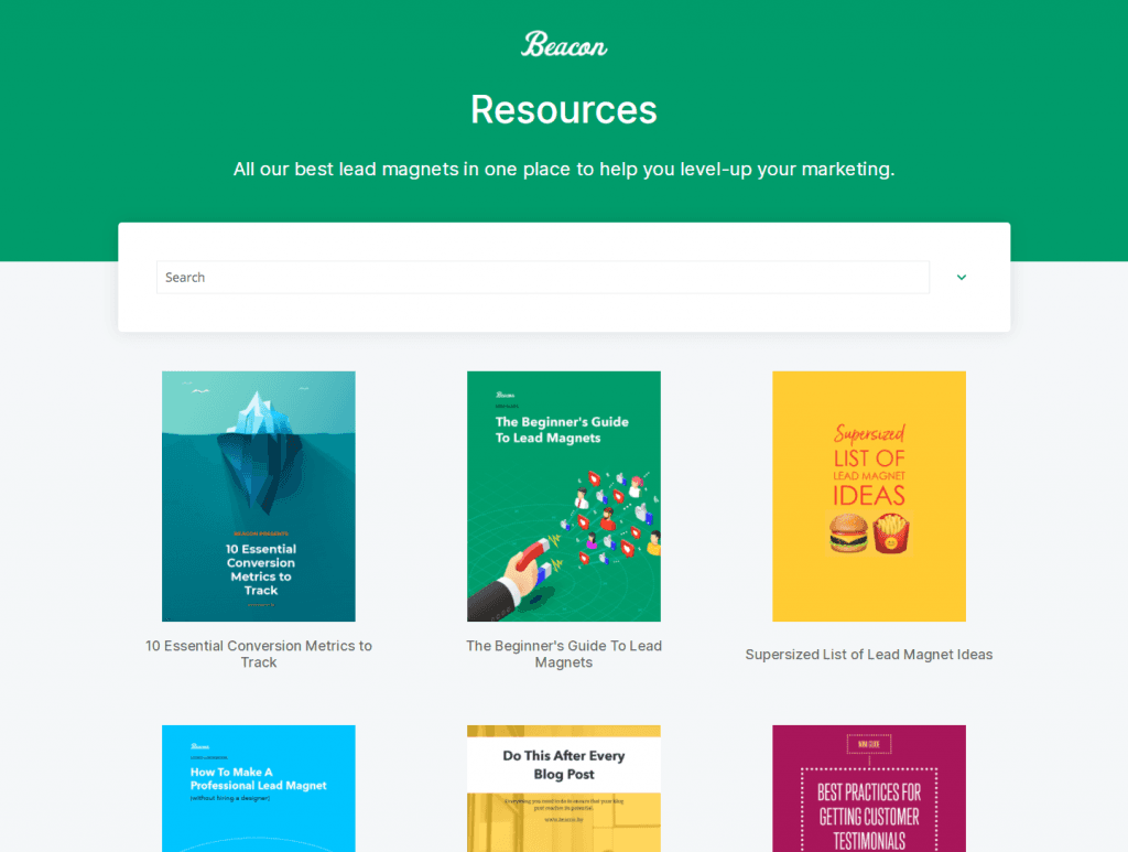 Resource library example