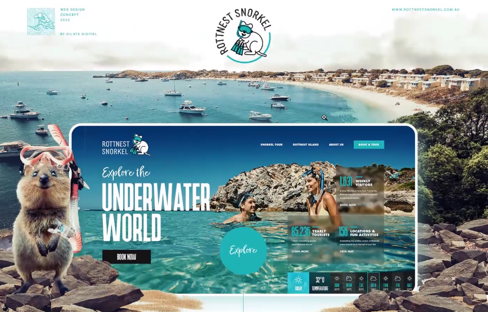Rottnest Snorkel Dilate Digital Design Rottnest Snorkel Dilate Digital Design