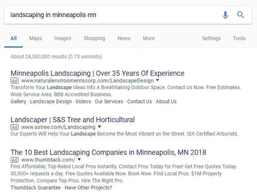 google search results page example google search results page example