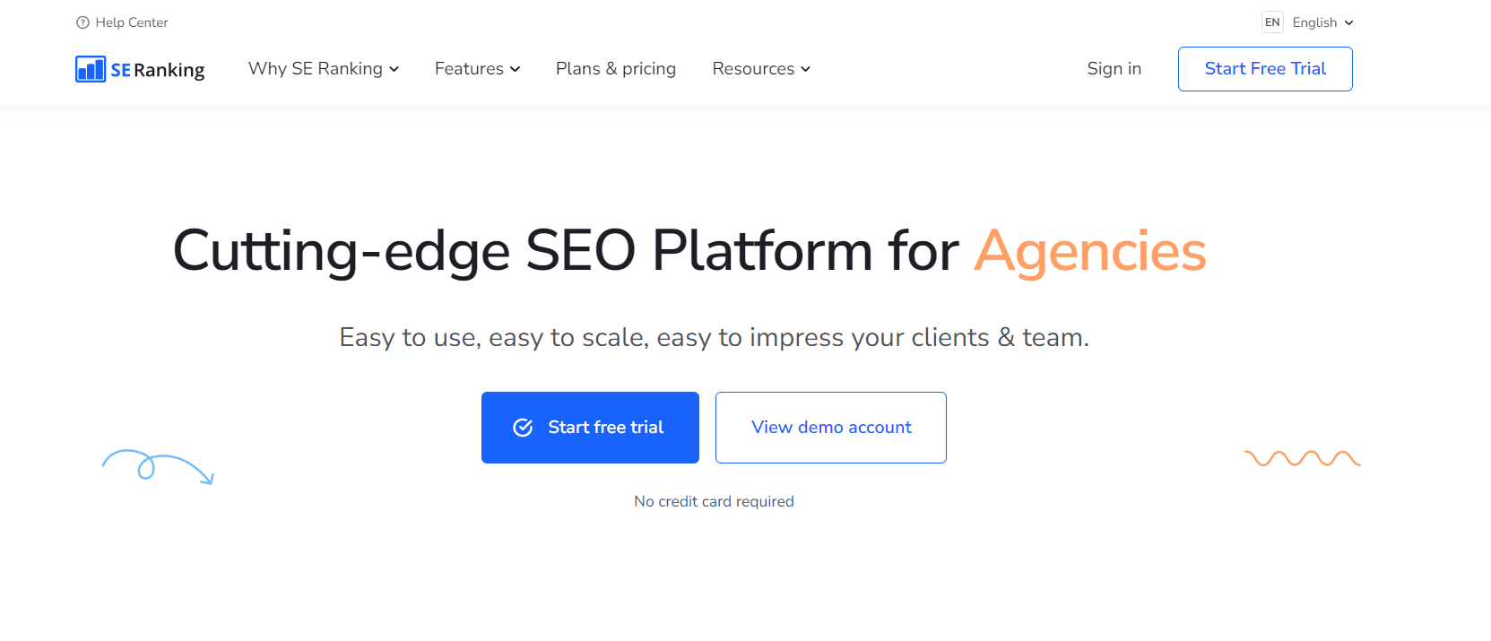 SE Ranking Rank Tracker Tool Homepage Screenshot SE Ranking Rank Tracker Tool Homepage Screenshot