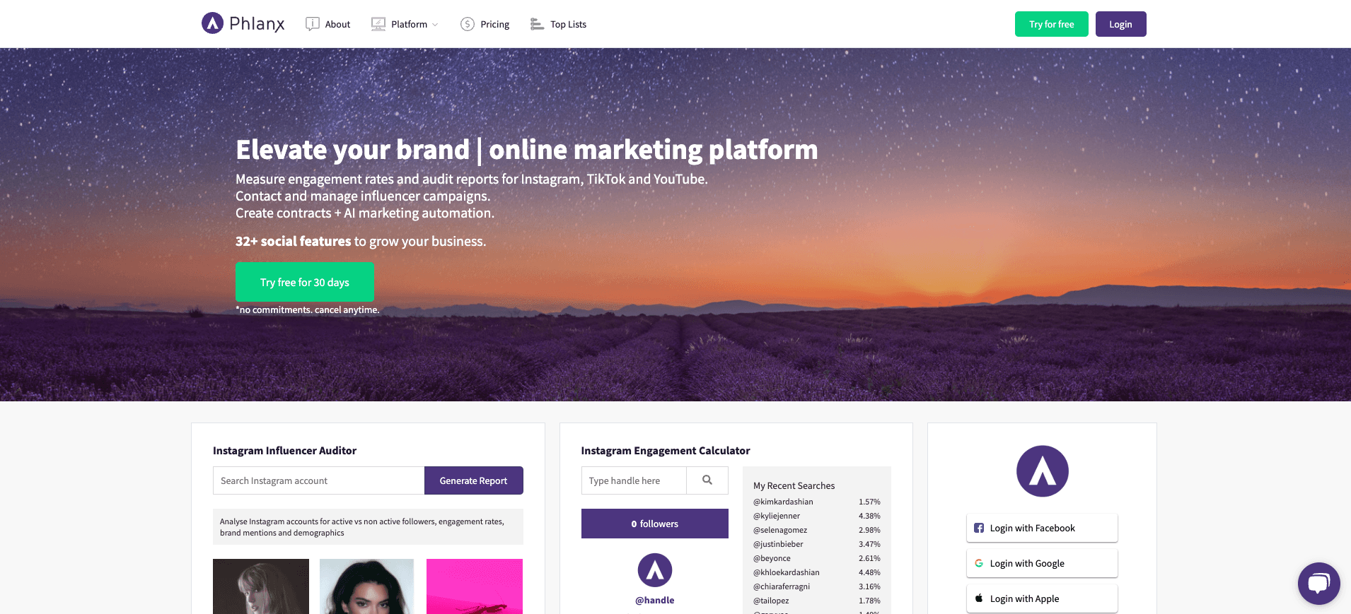 Phlanx website Phlanx website