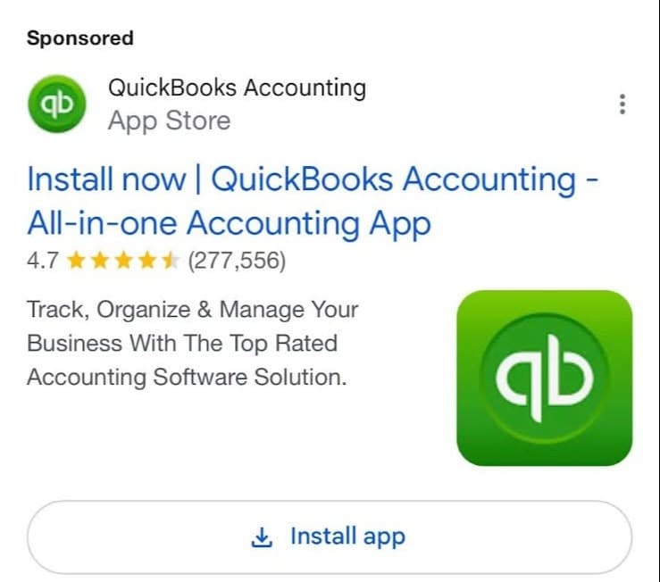 App extensions at the top of google searches App extensions at the top of google searches