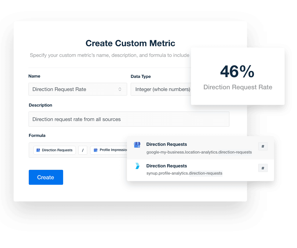 GBP dashboard custom metrics