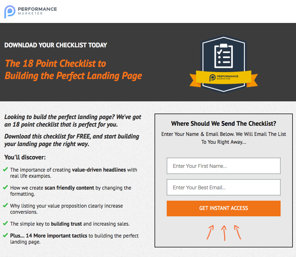 Checklist lead magnet example Checklist lead magnet example