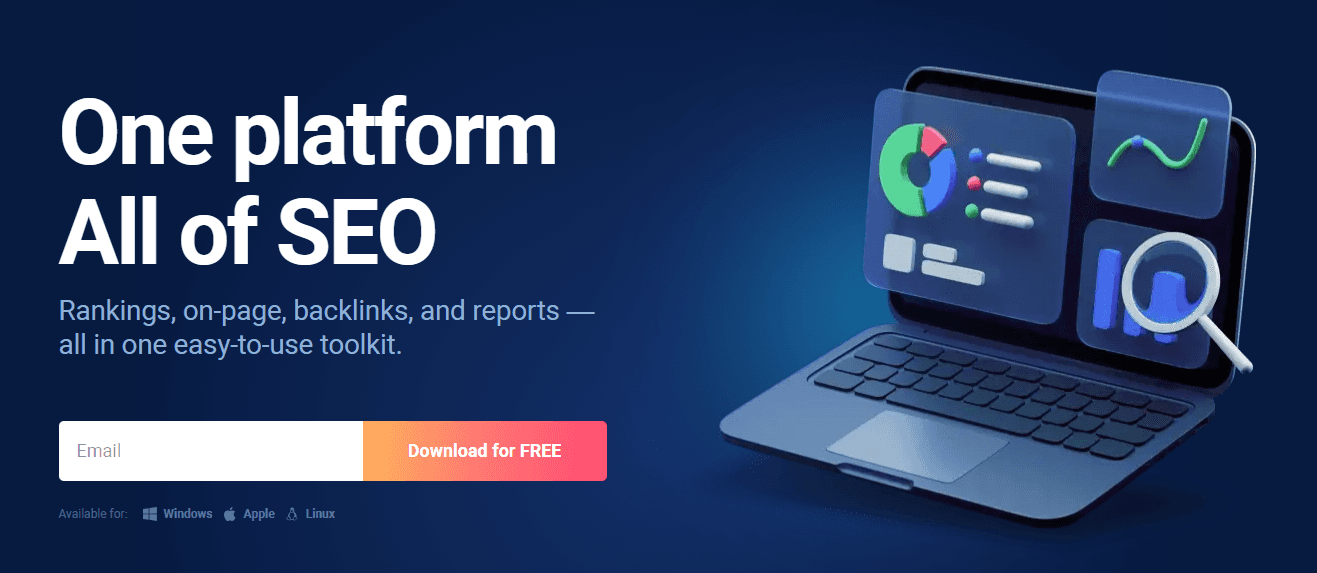 SEO PowerSuite Homepage Screenshot SEO PowerSuite Homepage Screenshot